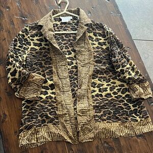 Maggy London open silk cardigan